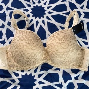 lace balconette Bra- Beige